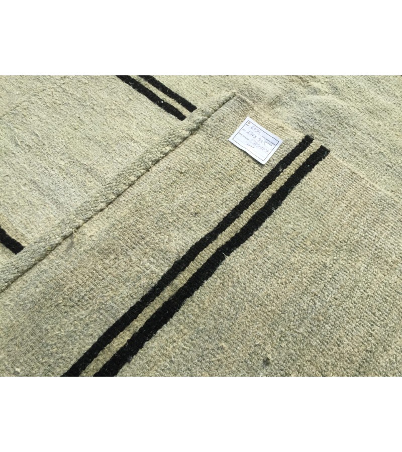 6x11 nomadic hemp rug, vintage hemp, Handmade Area rug , 5'9 X 10'7 Turkish Rug