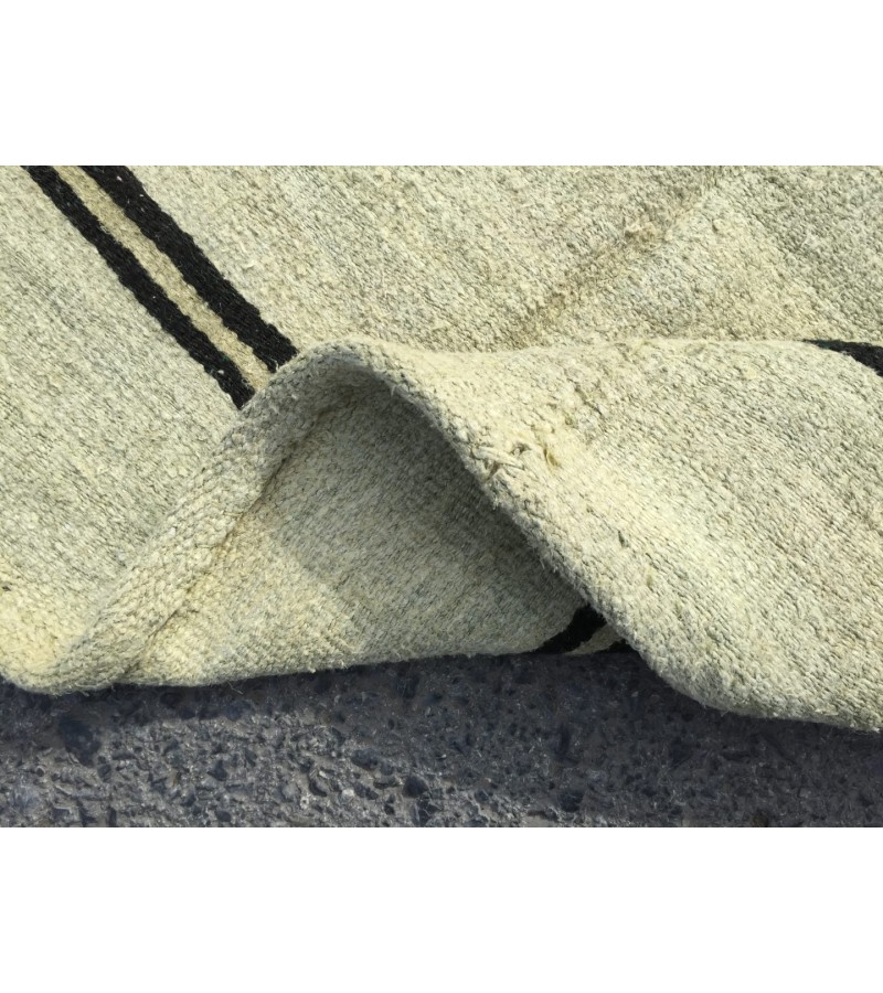 6x11 nomadic hemp rug, vintage hemp, Handmade Area rug , 5'9 X 10'7 Turkish Rug