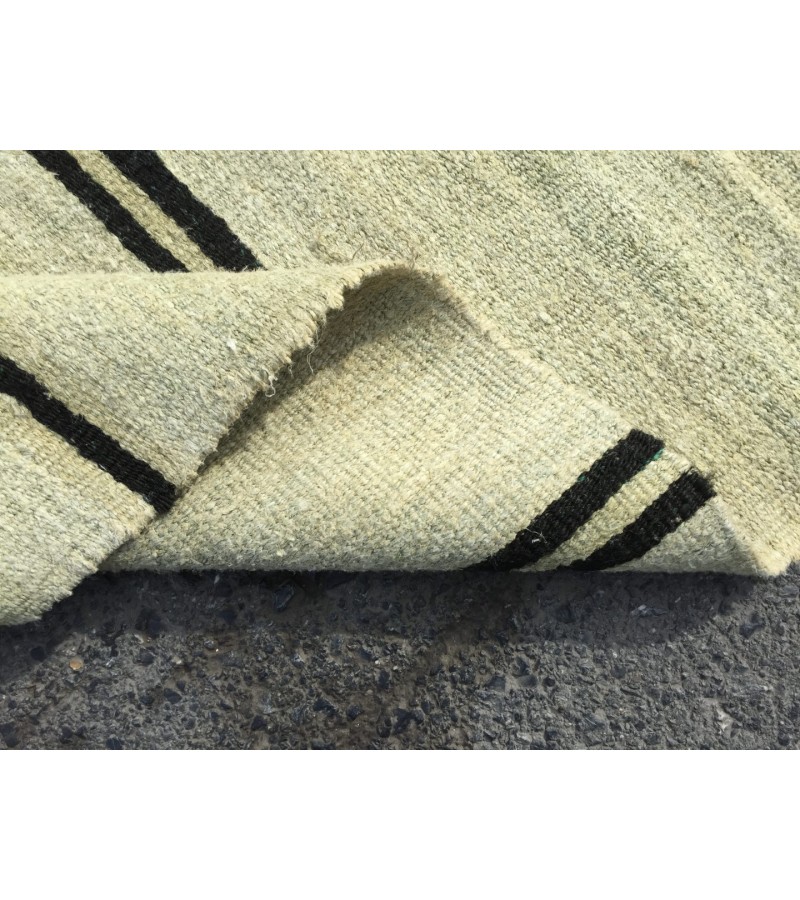 6x11 nomadic hemp rug, vintage hemp, Handmade Area rug , 5'9 X 10'7 Turkish Rug