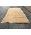 7x12 vintage woven hemp, beige brown handmade rug , 6'8 X 11'10 Area Rug