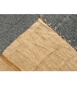 7x12 vintage woven hemp, beige brown handmade rug , 6'8 X 11'10 Area Rug