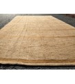 7x12 vintage woven hemp, beige brown handmade rug , 6'8 X 11'10 Area Rug