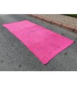 5x10 pink boho hemp runner, retro Turkish runner, 4'11 X 10'2 corridor rug