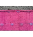 5x10 pink boho hemp runner, retro Turkish runner, 4'11 X 10'2 corridor rug