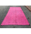 5x10 pink boho hemp runner, retro Turkish runner, 4'11 X 10'2 corridor rug