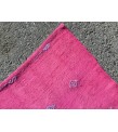 5x10 pink boho hemp runner, retro Turkish runner, 4'11 X 10'2 corridor rug