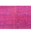 5x10 pink boho hemp runner, retro Turkish runner, 4'11 X 10'2 corridor rug