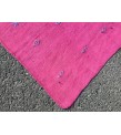 5x10 pink boho hemp runner, retro Turkish runner, 4'11 X 10'2 corridor rug