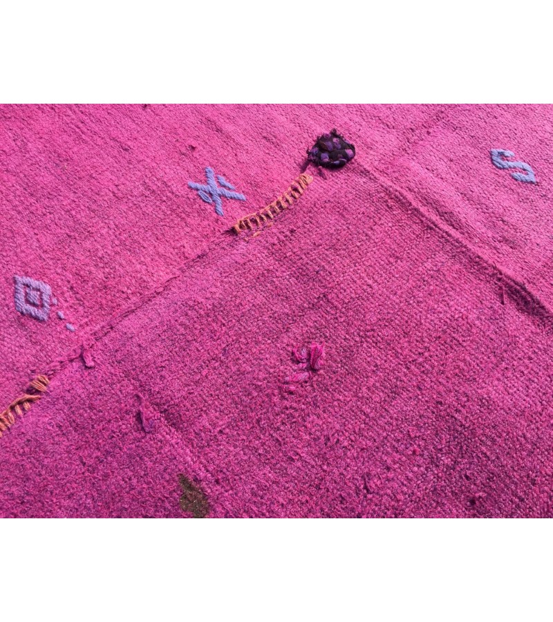 5x10 pink boho hemp runner, retro Turkish runner, 4'11 X 10'2 corridor rug