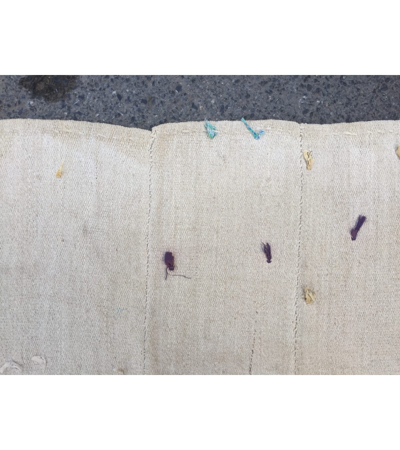 5x6 square ivory hemp, retro rug , bedroom rug, 5'2 X 6'4 Handmade rug