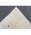 5x6 square ivory hemp, retro rug , bedroom rug, 5'2 X 6'4 Handmade rug