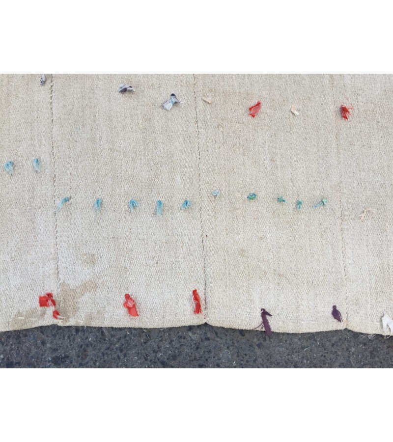 5x6 square ivory hemp, retro rug , bedroom rug, 5'2 X 6'4 Handmade rug