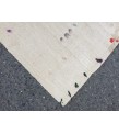 5x6 square ivory hemp, retro rug , bedroom rug, 5'2 X 6'4 Handmade rug