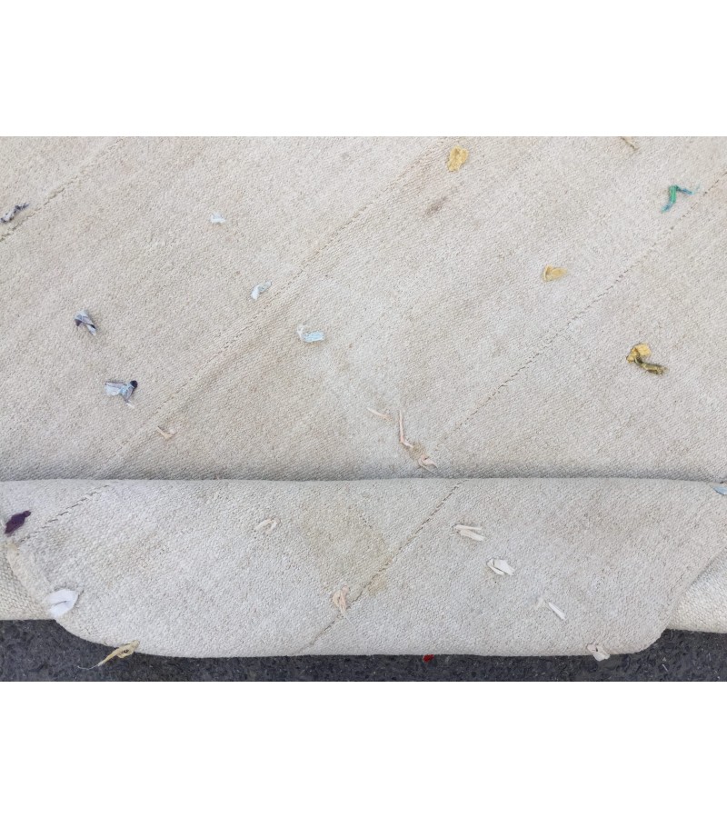 5x6 square ivory hemp, retro rug , bedroom rug, 5'2 X 6'4 Handmade rug