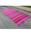 6x13 pink boho hemp , retro dining room rug, Pink Turkish Rug , 6'3 X 12'10 hemp Rug