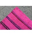 6x13 pink boho hemp , retro dining room rug, Pink Turkish Rug , 6'3 X 12'10 hemp Rug