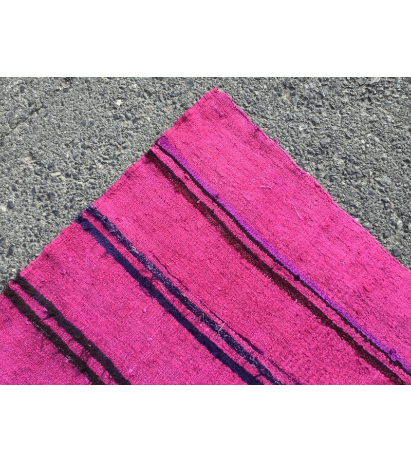 6x13 pink boho hemp , retro dining room rug, Pink Turkish Rug , 6'3 X 12'10 hemp Rug