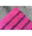 6x13 pink boho hemp , retro dining room rug, Pink Turkish Rug , 6'3 X 12'10 hemp Rug