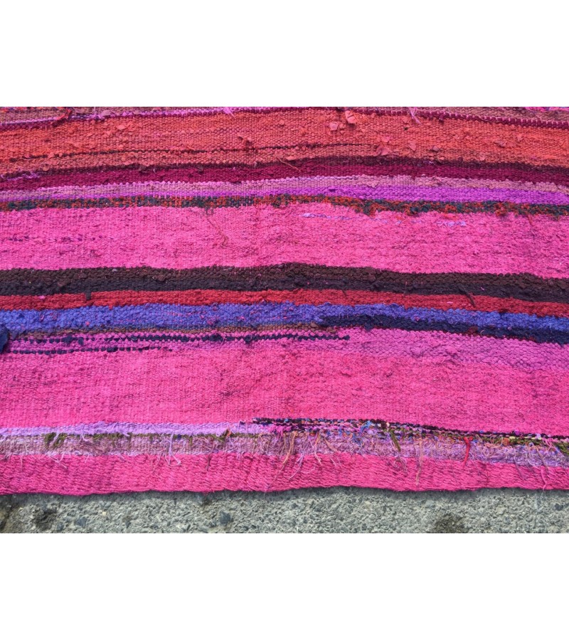 6x13 pink boho hemp , retro dining room rug, Pink Turkish Rug , 6'3 X 12'10 hemp Rug