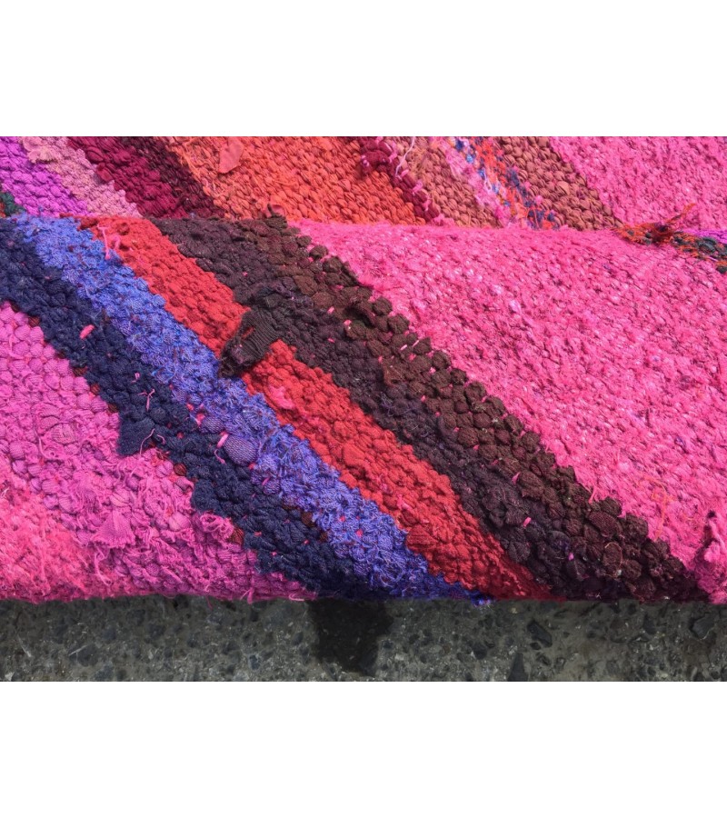 6x13 pink boho hemp , retro dining room rug, Pink Turkish Rug , 6'3 X 12'10 hemp Rug