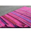6x13 pink boho hemp , retro dining room rug, Pink Turkish Rug , 6'3 X 12'10 hemp Rug