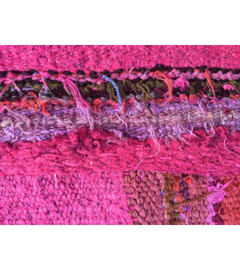 6x13 pink boho hemp , retro dining room rug, Pink Turkish Rug , 6'3 X 12'10 hemp Rug