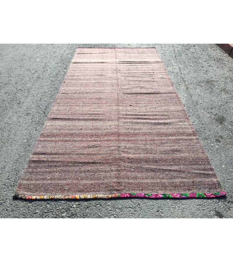 5x11 boho hemp area rug, retro Turkish rug, , 5'1 X 10'8 Rug for living room