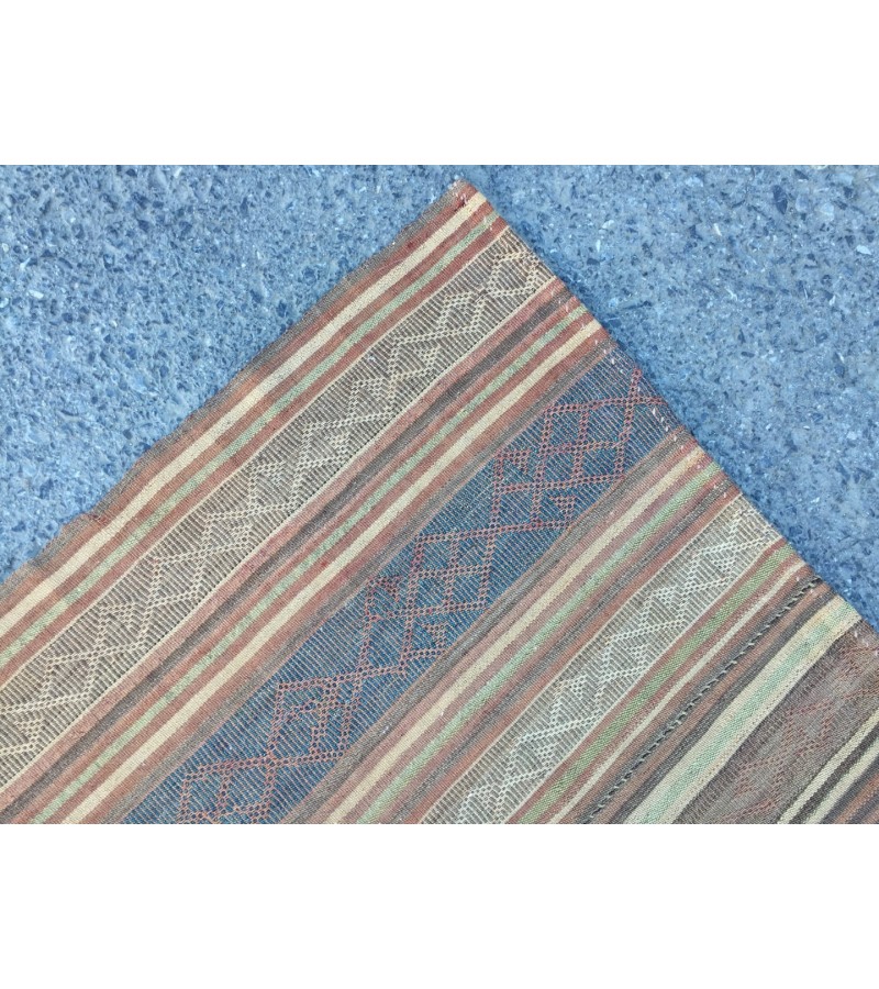 7x10 flat woven kilim, Turkish bedroom kilim , Oriental rug, 6'11 X 9'8 Handmade rug