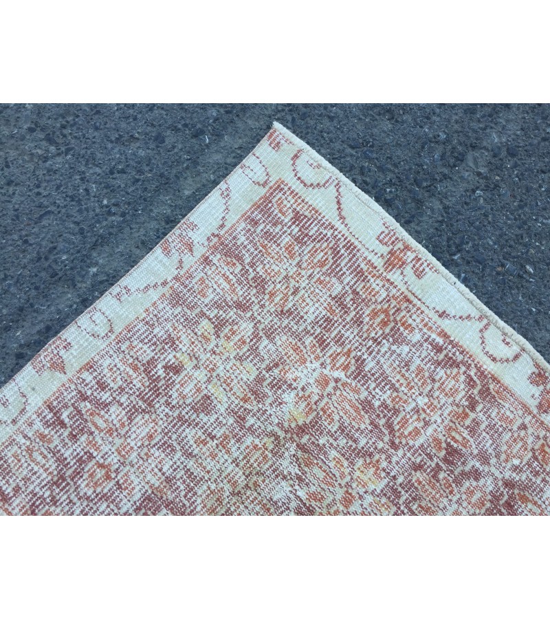 6x9 abstract office rug, wool rug , Distressed rug , 5'9 X 9' home decor rug , Kitchen rug