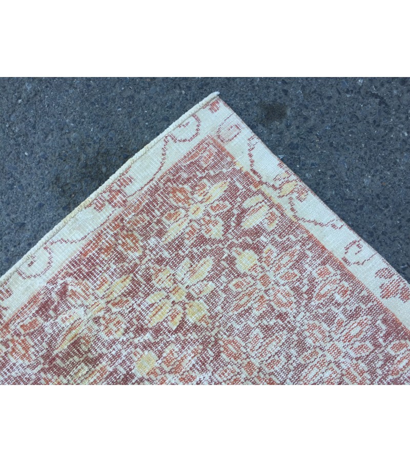 6x9 abstract office rug, wool rug , Distressed rug , 5'9 X 9' home decor rug , Kitchen rug