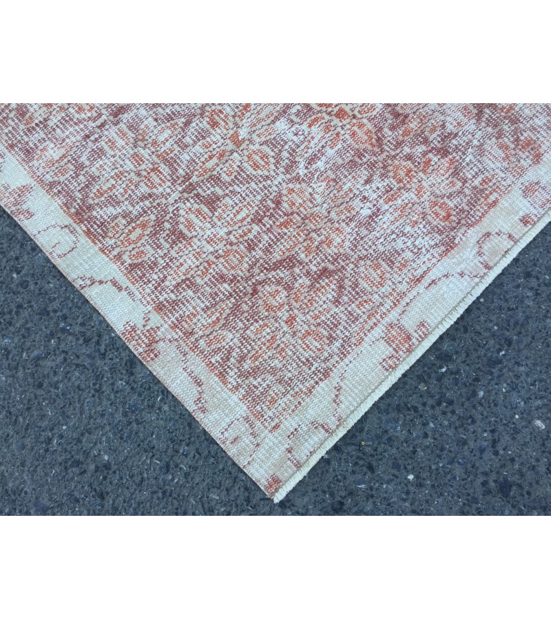 6x9 abstract office rug, wool rug , Distressed rug , 5'9 X 9' home decor rug , Kitchen rug