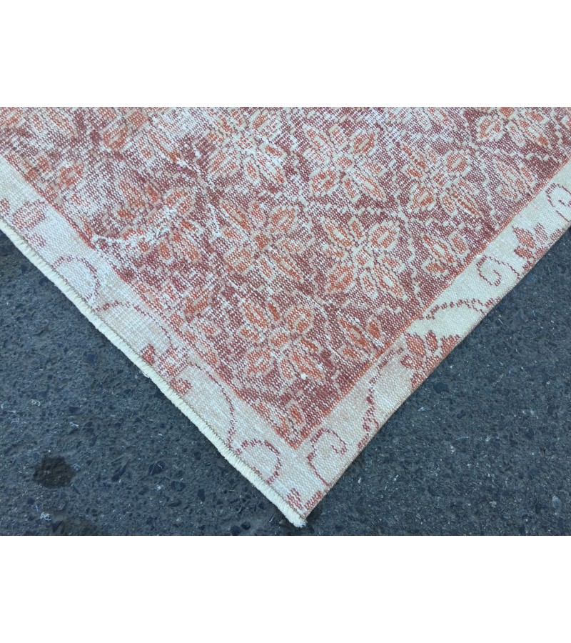 6x9 abstract office rug, wool rug , Distressed rug , 5'9 X 9' home decor rug , Kitchen rug