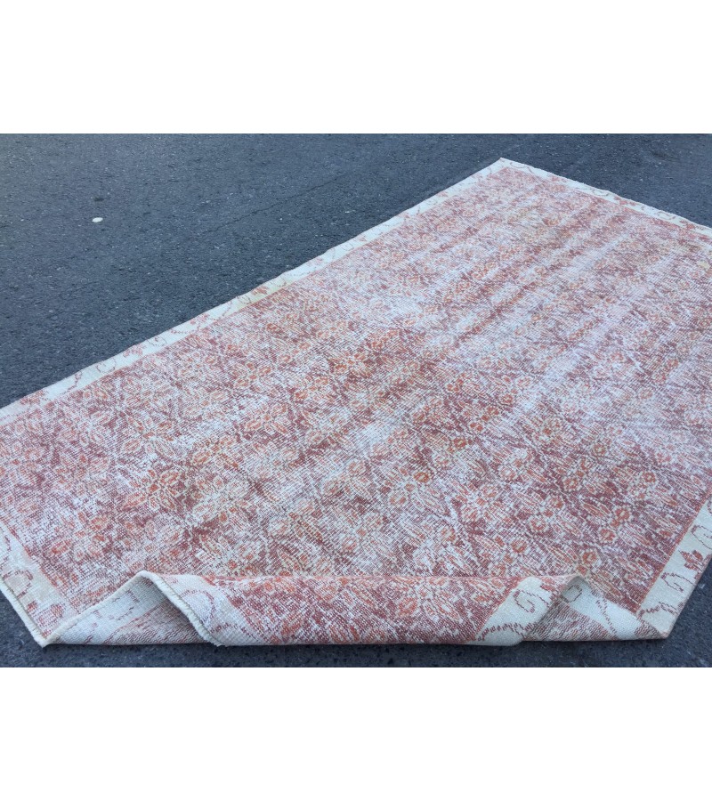 6x9 abstract office rug, wool rug , Distressed rug , 5'9 X 9' home decor rug , Kitchen rug