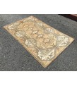 4x6 earthy colour geometric rug, kitchen rug, oriental rug, bedroom rug , 4' X 6'3 70s Handmade rug