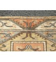 4x6 earthy colour geometric rug, kitchen rug, oriental rug, bedroom rug , 4' X 6'3 70s Handmade rug