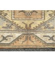 4x6 earthy colour geometric rug, kitchen rug, oriental rug, bedroom rug , 4' X 6'3 70s Handmade rug