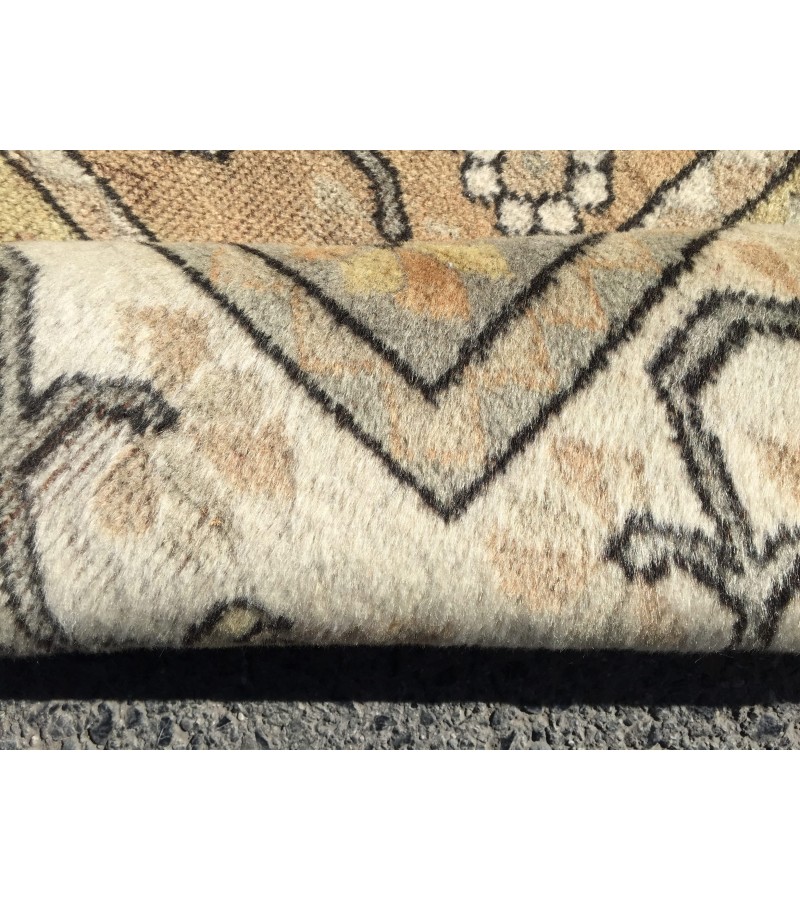 4x6 earthy colour geometric rug, kitchen rug, oriental rug, bedroom rug , 4' X 6'3 70s Handmade rug