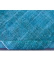 5x9 blue kitchen rug, Handmade Teal Blue rug ,Turkish rug, 5'4 X 8'10 living room rug
