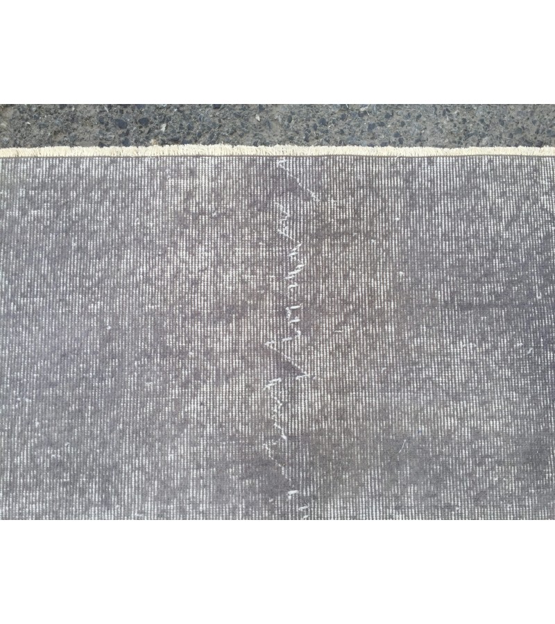 7x10 simple pattern rug, Turkish Vintage rug, grey rug, 6'9 X 9'9 Handmade rug, Home decor rug