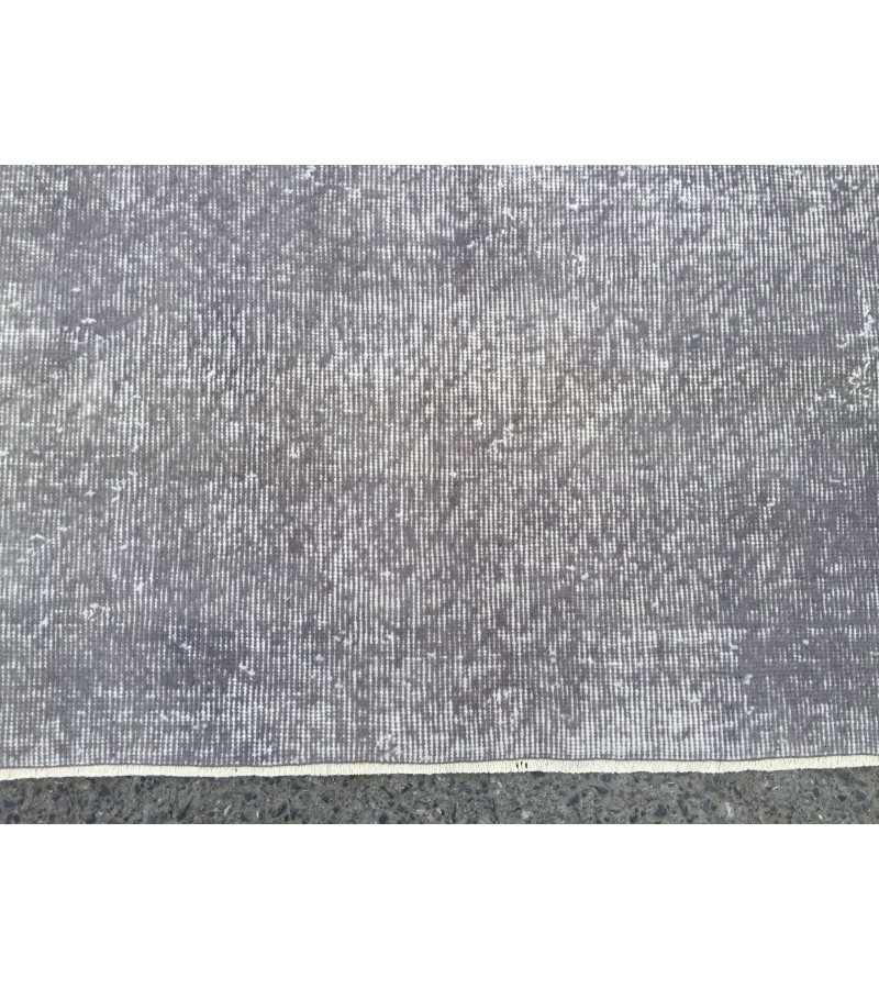 7x10 simple pattern rug, Turkish Vintage rug, grey rug, 6'9 X 9'9 Handmade rug, Home decor rug