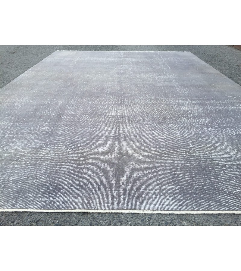 7x10 simple pattern rug, Turkish Vintage rug, grey rug, 6'9 X 9'9 Handmade rug, Home decor rug