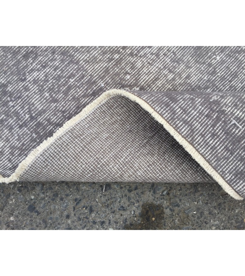 7x10 simple pattern rug, Turkish Vintage rug, grey rug, 6'9 X 9'9 Handmade rug, Home decor rug