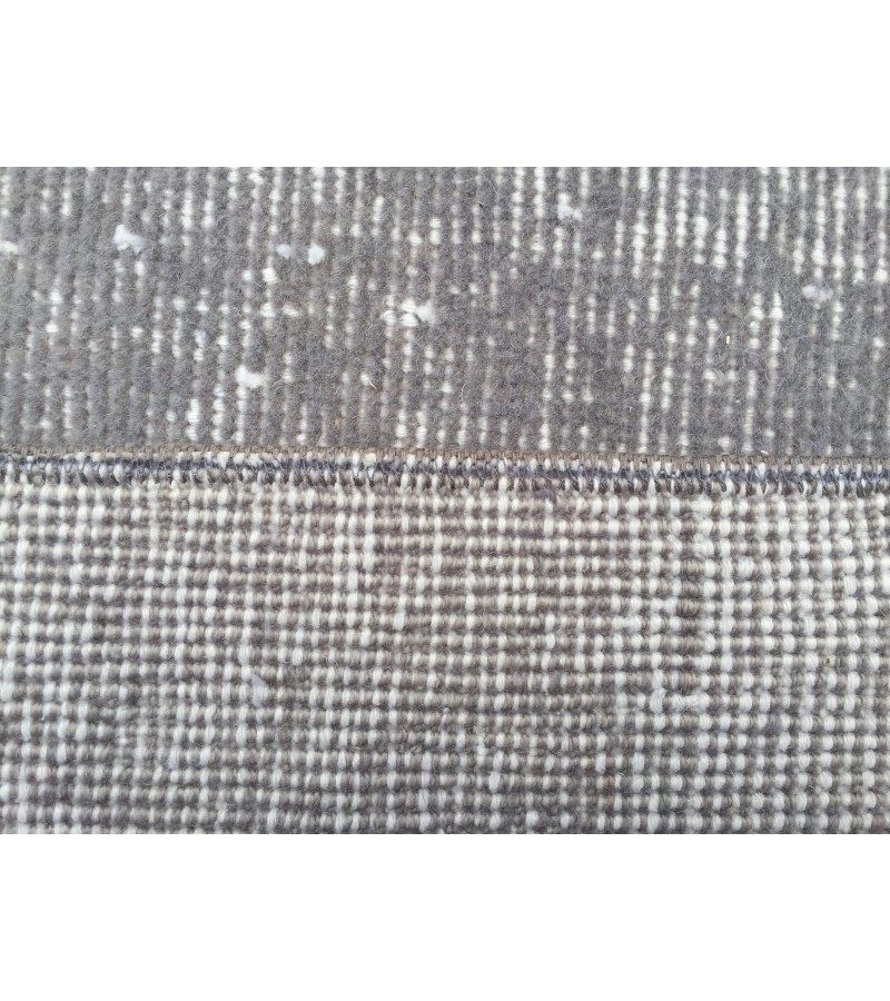 7x10 simple pattern rug, Turkish Vintage rug, grey rug, 6'9 X 9'9 Handmade rug, Home decor rug