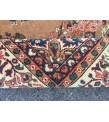 6x9 Brown Blue Vintage Living room rug , wool rug, 5'6 X 8'7 Turkish area rug