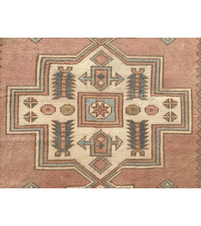 5x8 retro bedroom rug, pastel red beige blue rug, geometric rug, kitchen rug, 4'10 X 7'7 Handmade rug