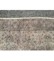 5x9 vintage area rug, retro kitchen rug, grey dining room rug, rug for living room, 5'4 X 9'2 wool rug