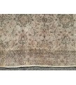 5x9 vintage area rug, retro kitchen rug, grey dining room rug, rug for living room, 5'4 X 9'2 wool rug
