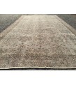 5x9 vintage area rug, retro kitchen rug, grey dining room rug, rug for living room, 5'4 X 9'2 wool rug