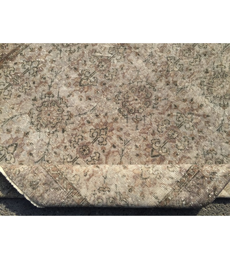 5x9 vintage area rug, retro kitchen rug, grey dining room rug, rug for living room, 5'4 X 9'2 wool rug