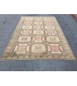 6x10 hand woven rug, wool geometric living room rug, 6'2 X 9'7 dining room rug